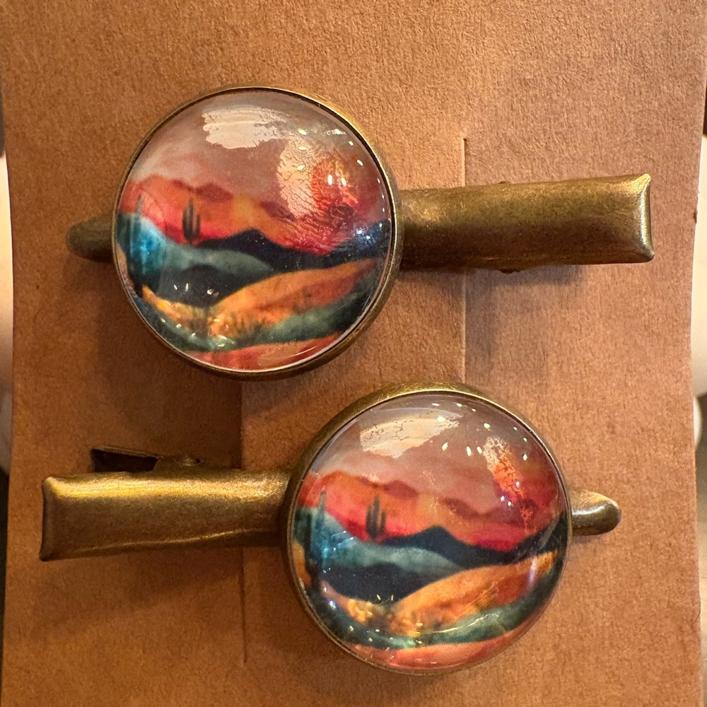 Desert Oasis Hair Clips